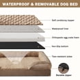 thumbnail image 4 of Cama ortopédica para perros INVENHO XL lavable con espuma para huevos, 4 of 7