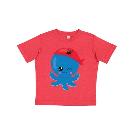 

Inktastic Pirate Octopus Cute Octopus Little Octopus Gift Toddler Boy or Toddler Girl T-Shirt