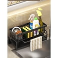 thumbnail image 2 of Kitchen Sink Sponge Holder, Dish Cloth Hanger, Countertop Sponge Rack, Sink Organizer Shelf, 2 of 5