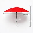 thumbnail image 1 of Fiudx Soporte Universal para Teléfono con Forma de Paraguas, Protección Contra El Sol y La Lluvia, Ventosa Fuerte, para Exteriores, Accesorio de Viaje, Tamaño Compacto, 25 X 20,8 Cm, Regalo Divertido, 1 of 2