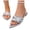 Silver, variant on Women's Sequin Pointed Toe Slide Sandals, Slip On Party Slippers for Evening and Daily Wear
