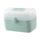 thumbnail image 1 of Estuche organizador portátil de primeros auxilios, caja de herramientas, caja de almacenamiento de medicamentos Verde M, 1 of 3