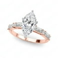 thumbnail image 2 of Marquise Cut Solitaire With Accents Engagement Ring 18K Rose Gold, 2 of 2