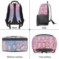 thumbnail image 4 of ZUXONGSY Dolphin Hibiscus Cherry Blossom Print Lightweight Kids Backpack,Artistic School Bookbag Set with Lunch Box Pencil Case and Bottle Holder for Teens Boy and Girls Set 4 In 1, 4 of 6