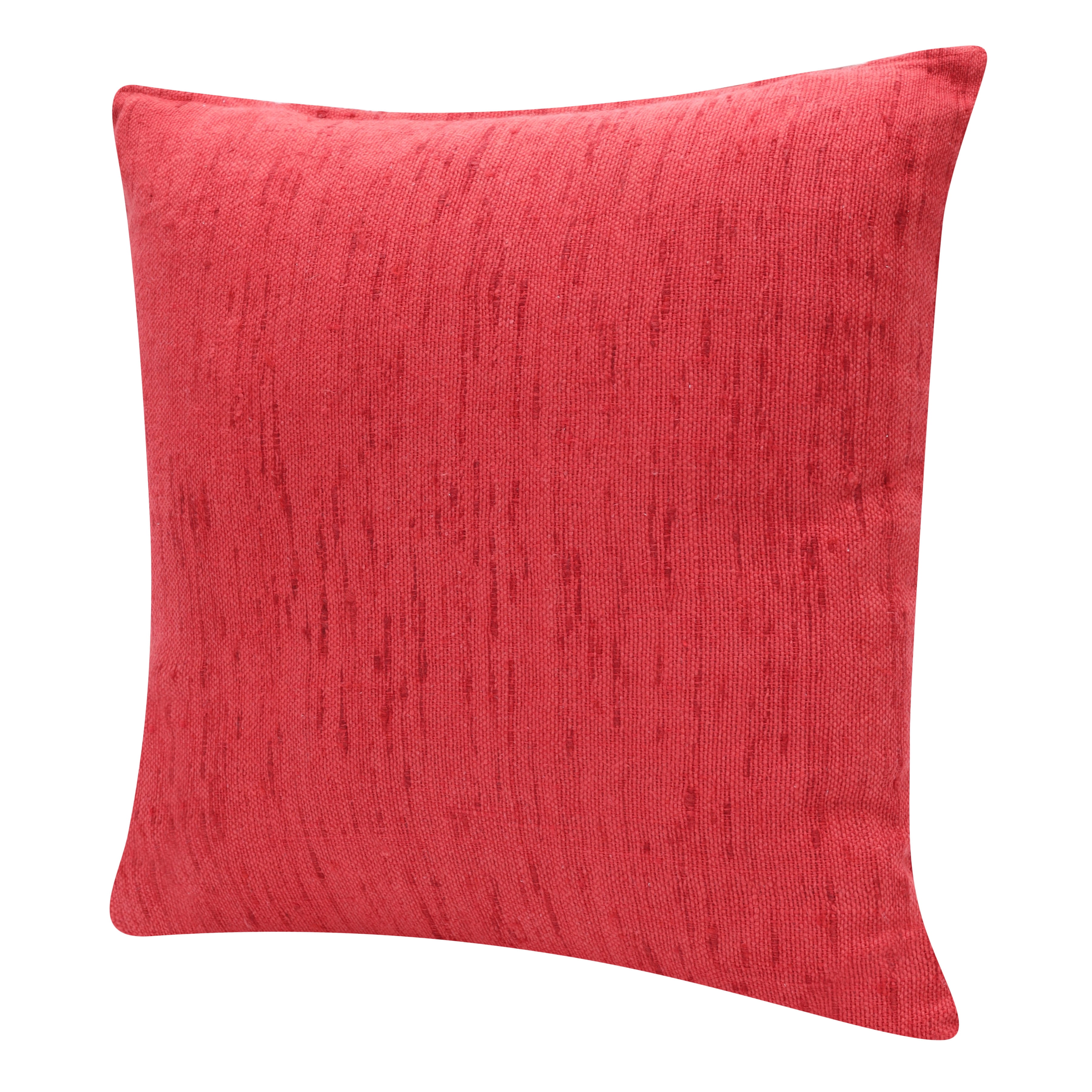 Harlow Hill Stacy Garcia 20" x 20" Coral Solid Linen Blend Adult Decorative Throw Pillow Cover