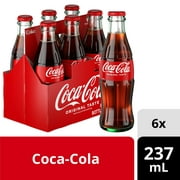 Coca-Cola 237mL Glass Bottles, 6 Pack