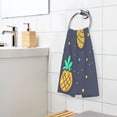 thumbnail image 6 of Pineapple Pattern Set of 2 Pure Cotton Towels, 16'' x 28'', Highly Absorbent and Soft, 6 of 8
