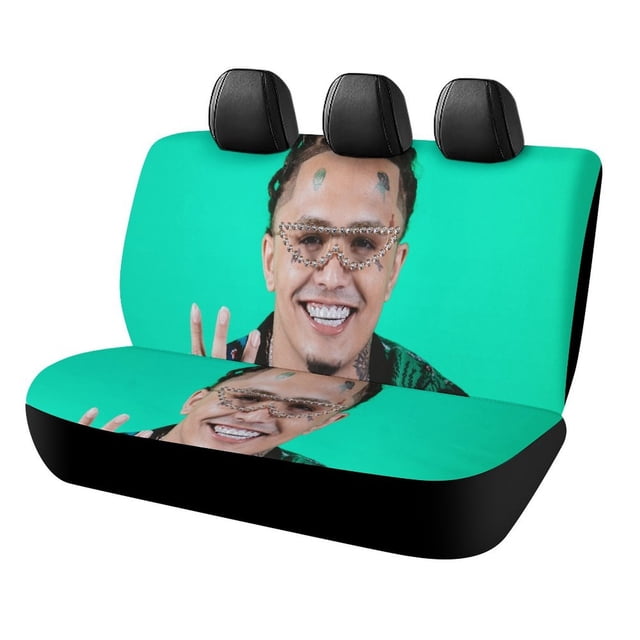 Lil Pump-theme Car Rear Seat Covers Back Elastic Flexible Car Seat Covers Decorative Fits Most Cars 120x59x76cm