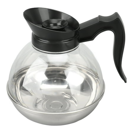 YAHHU 1.7L / 1.8 Qt Stainless Steel Stovetop Coffee and Tea Kettle, Heat Resistant Pour Over Teapot for Induction Cooker, Premium Household Beverage Maker, Polished Silver