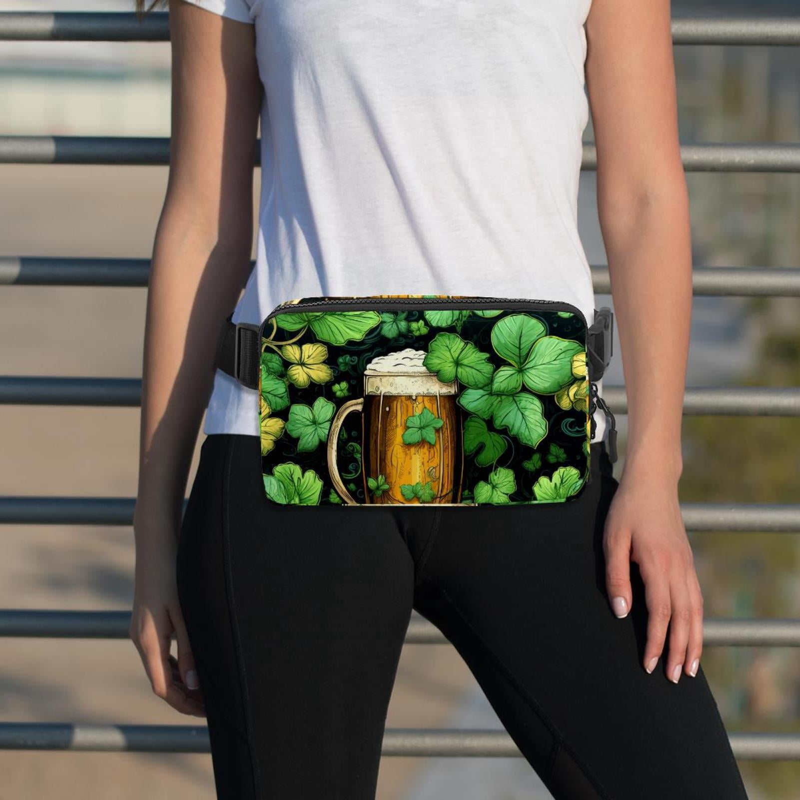 St. Patrick's Day Lightweight Adjustable Fanny Pack with Extension Strap - Unisex Crossbody Bag Money Belt