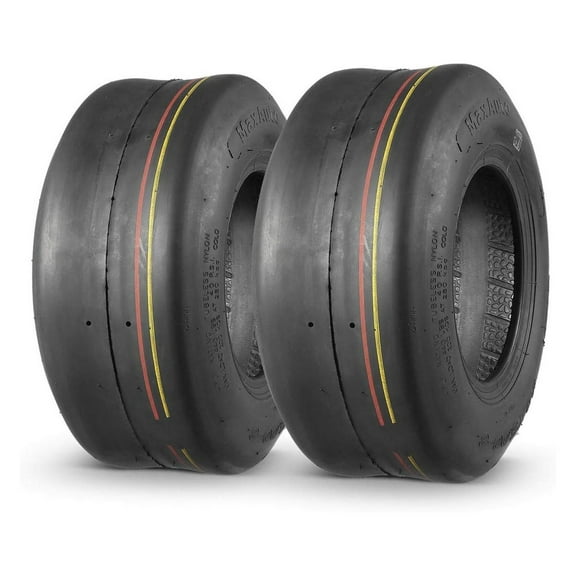 2 Pcs 13X5.00-6 Turf Tires,13x5-6 Zero Turn Riding Mower Tires, 13-5-6 Smooth Tire for Lawn Mower 4PR Tubeless