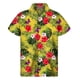 thumbnail image 5 of Camisa con botones estilo hawaiano con plantas tropicales para hombre, impresión 3D, para vacaciones en la playa, informal, holgada, minimalista, de talla grande, 5 of 5
