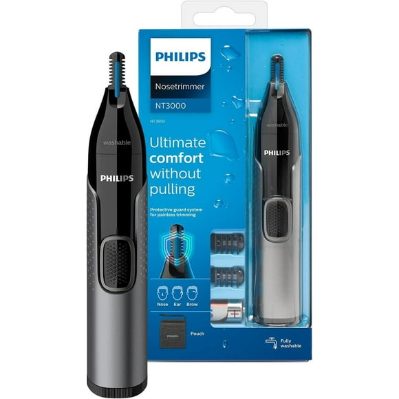 Taille-poils pour le nez série 3000 de Philips, NT3650/26 taille-poils pour le nez