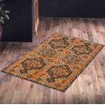 thumbnail image 5 of Wedding Rug, Car Mat Rugs, Thick Rug, Chenille Printed Stye Rug, Moroccan Design Rug, Gift Rugs, Kilim Pattern Rug, Rug, Gift For Him Rug, Brown Rug, 5.2'x7.5' - 160x230 cm, 5 of 7