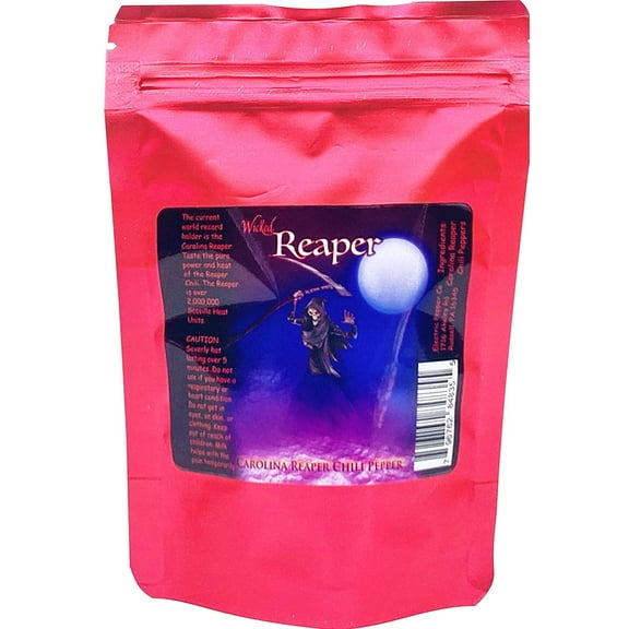 Carolina Reaper Chili Peppers Wicked Reaper World's Hottest Dried Spice Pack 5  2 Free