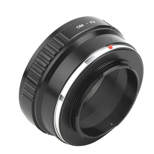 Anillo adaptador de lente de aleación de aluminio, anillo adaptador de cámara de aluminio Fikaz OM FX Anillo adaptador de lente de cámara sin espejo Respuesta rápida