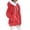 Red, variant on Yucgh Women's Fashion Fuzzy Solid Color Zippered Pocket Hooded Long Sleeve Loose Warm Jacket, Soft and Plush Outerwear for Cold Weather, Casual Style,L