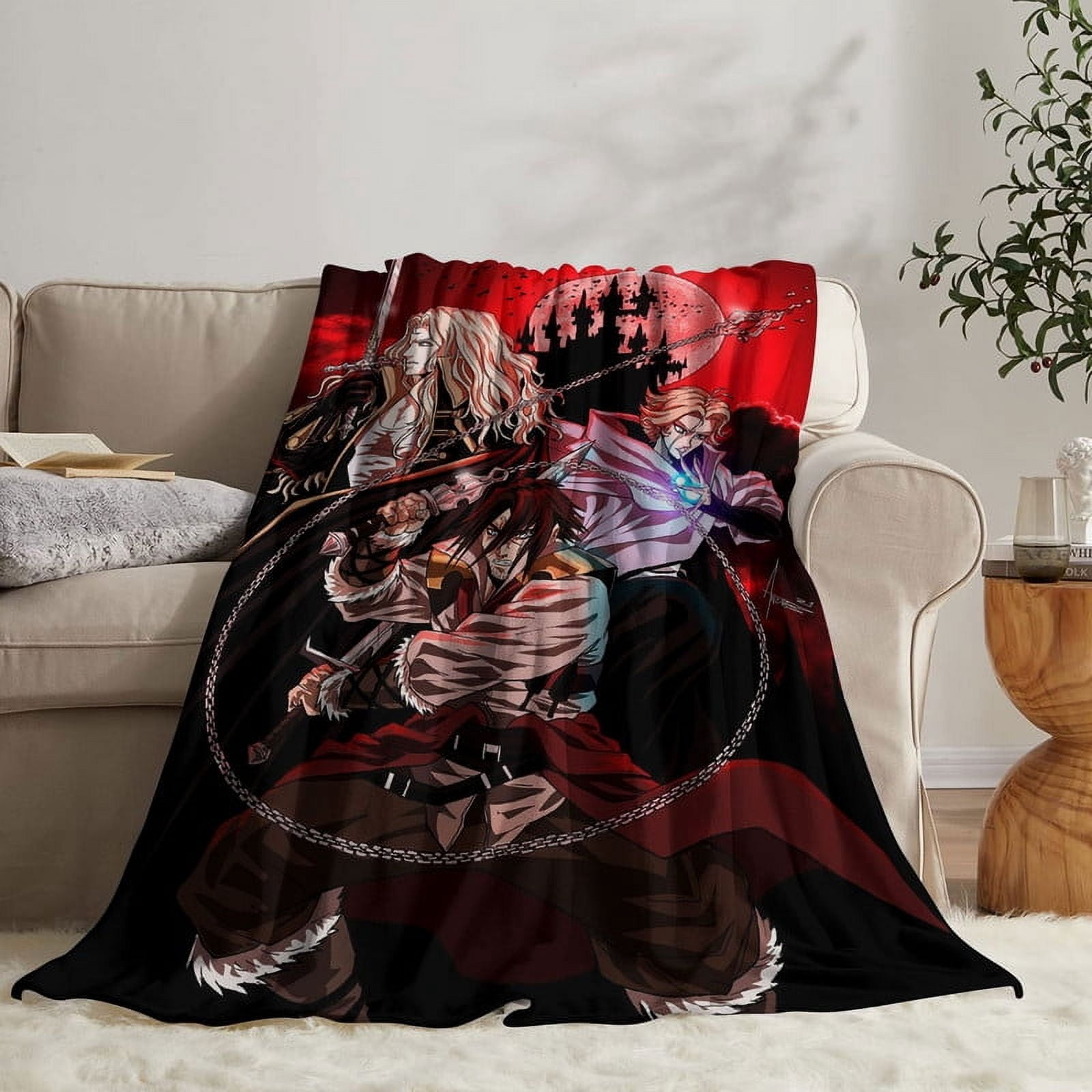 Castlevania Throw Blanket Gifts for Fans Lover Girls Boys Women Present Hoodie Him Bed 30"x40"