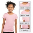 thumbnail image 6 of Next Level Girls’ Cotton Princess Short T-Shirt Soft Crewneck Tee Shirts (Light Pink, L), 6 of 7