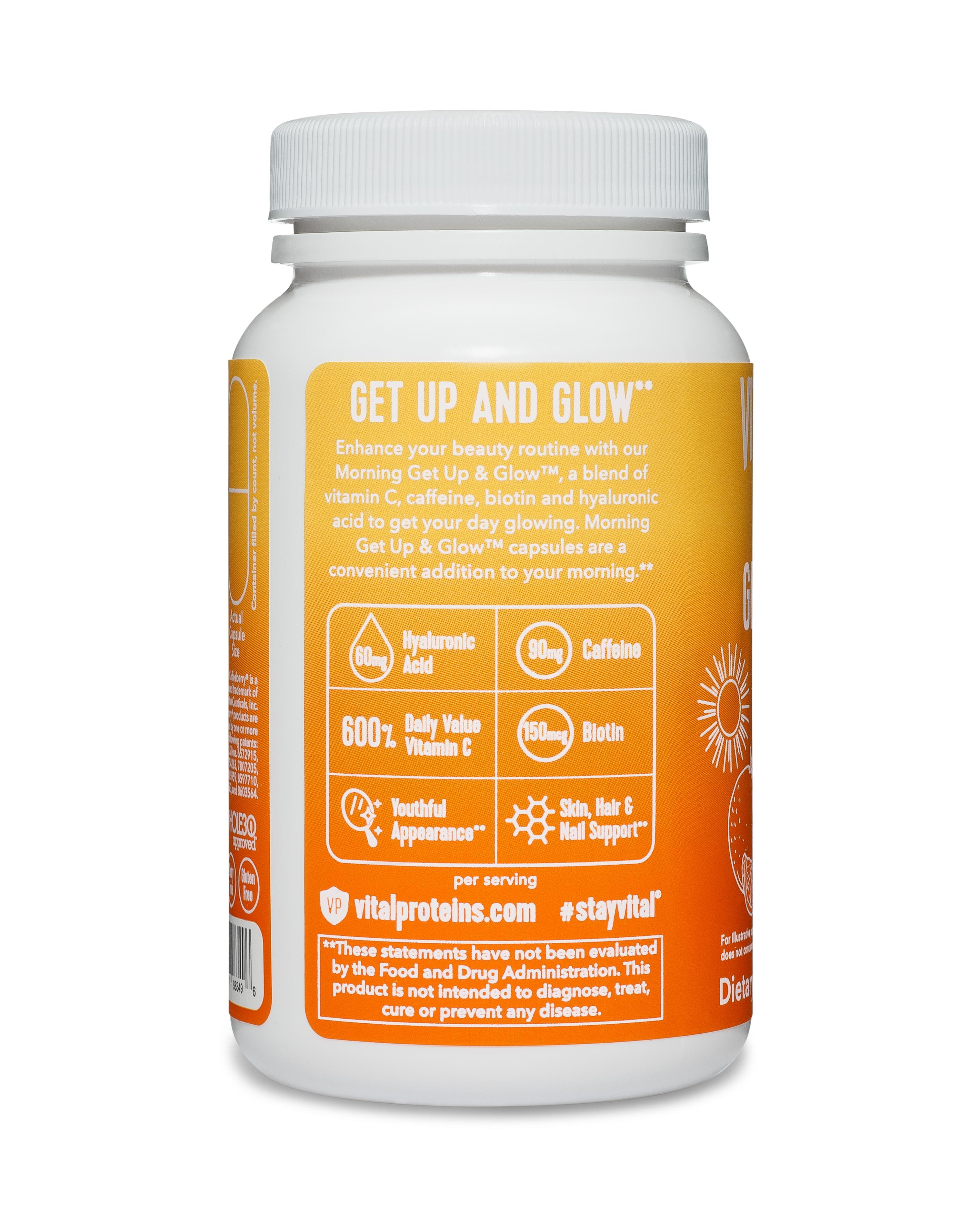 Get Up And Glow Vital Proteins Buy Vital Proteins Morning Get Up and Glow Capsules, 1 bottle, 60 count