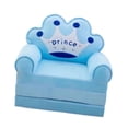thumbnail image 4 of Sillón de sofá para niños plegables dibujos animados muebles para niños cómodos, silla plegable, silla para niños pequeños plegables para la sala de Azul, 4 of 8