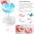 thumbnail image 2 of Mckkor Retainer Case, Retainer Cleaner Case, Definitely No-Leak Denture Case Denture Bath Box for Traveling Perfectly, Denture Cup with Strainer & Mirror(Blue), 2 of 8