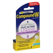 Compound W Maximum Strength Fast Acting Liquid Wart Remover, Salicylic Acid, 0.31 fl oz
