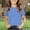 Blue, variant on Teylalorva Girls Short Sleeve T-Shirt, Fashion Pleated Soft Casual Crewneck Summer Kids Tees Blue Size 10