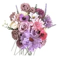 thumbnail image 2 of Caja de flores artificiales Regalos de San Valentín de bricolaje para bodas Decoraciones para de bienvenida al bebé Púrpura Soledad Estuche Flores, 2 of 10