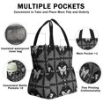 thumbnail image 3 of Butterfly and Skull Gothic Pattern Drawstring Insulated Lunch Bag for Women, Stain-Resistant Large Lunch Tote with Multi-Pockets for Work Office, 3 of 6
