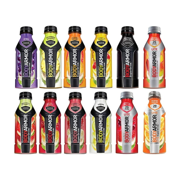 Bodyarmor Electrolyte Sports Superdrink, 12 Flavor Variety Pack, 16