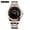Golden Black, variant on Men's watch, luminous quartz watch, calendar men's watch, waterproof steel band business men's watch, simple men's watch, fashionable men's wristwatch, trendy