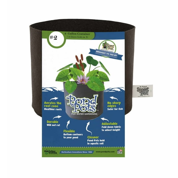 Smart Pot 2 Gallon Pond Pot - Fabric Grow Bag for Aquatic Gardening