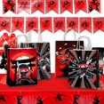thumbnail image 2 of JOYGATHER - 24 bolsas de recuerdos de fiesta con asas, con tem&aacute;tica de ninja, bolsas de dulces con 4 tipos diferentes para fiesta de cumplea&ntilde;os, 2 of 7