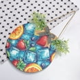 thumbnail image 4 of Fruits and Ice on Blue Front Door Porch Decoration Hanging Sign with Artificial Green Plants and Bow for Home Outdoor Indoor, 4 of 7
