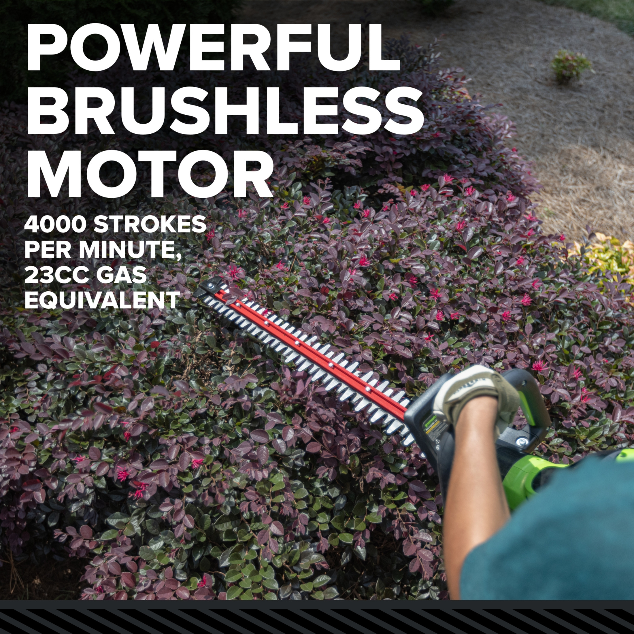 Greenworks 60V 26" Hedge Trimmer with Battery & Charger photo 7