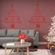 thumbnail image 3 of 2 Piezas Pegatinas de Árbol de Navidad Letras Pegatinas Removibles Calcomanías de Pared de PVC Mural Decoración de Ventana para Suministros de Decoración del Hogar de Navidad (Rojo) ER, 3 of 5