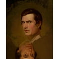 thumbnail image 2 of Walter Libbey 15x18 Gold Ornate Wood Frame and Double Matted Museum Art Print Titled - Double Self-Portrait at Different Ages (1847), 2 of 4
