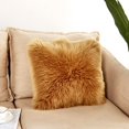 thumbnail image 3 of Piel Sintética Fundas De Almohada, Mullida Funda De Almohada Lujoso Largo Borroso Súper Suave Felpa Funda De Cojín Lujoso para El Hogar Sofá Cama Coche Fiesta Decorativo 18"x18"-Grande Rojo-45*45cm oso de fresa Electrónica, 3 of 3