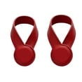 thumbnail image 1 of Injueey Juego de pinzas magnéticas circulares de PU, 2 pinzas para toallas, portátiles, para sombreros, mochilas, toallas, ahorra espacio Almacenamiento y organización del hogar rojo, 1 of 6