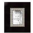 thumbnail image 2 of ArtToFrames 5" x 7" Espresso with Silver Lip Picture Frame, 5x7 inch Silver Wood Poster Frame (WOM-4951),  Pack, 2 of 7