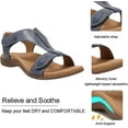 thumbnail image 5 of Sandalias ortopédicas cómodas para mujer, sandalias ortopédicas Sursell, sandalias planas informales para la playa, 5 of 5