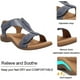 thumbnail image 5 of Sandalias ortopédicas cómodas para mujer, sandalias ortopédicas Sursell, sandalias planas informales para la playa, 5 of 5