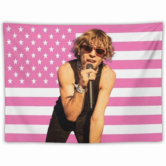 Ross Music Lynch Tapestry Pink American Flag Wall Hanging College Dorm Decor Room Poster For Bedroom Living Room Gifts