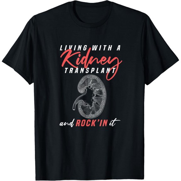 t-shirt Organ Donation Design for a Kidney Recipient T-Shirt mens，black，women，funny，journey，Crew Neck, Short Sleeve,custom clothing patterns.gift