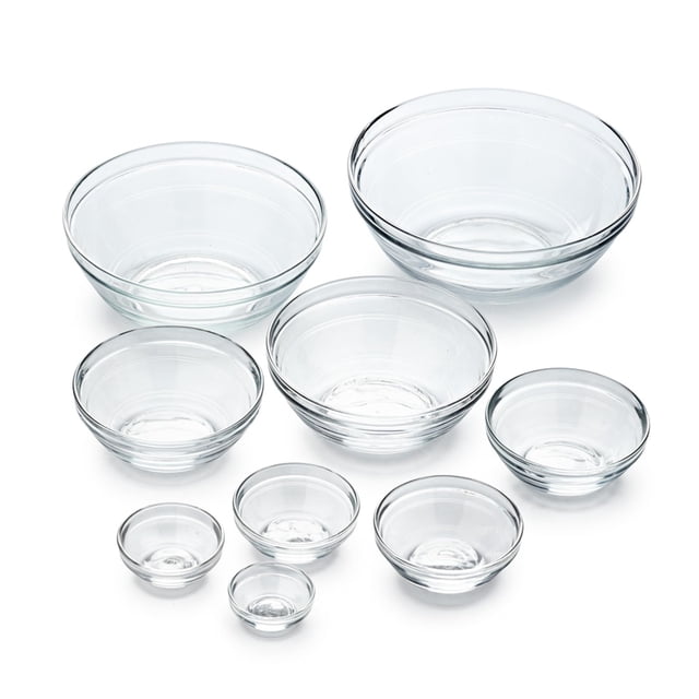 Juego de 9 Piezas de Recipientes de Vidrio Apilables Duralex Le Gigogne