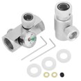 thumbnail image 2 of Conector adaptador de CO2 de 2 vías W21.8-14 con calibre 3000psi Soda Silver ASA para SodaStream, 2 of 8