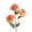 Orange, variant on 3 - Head Artificial Dahlia Silk Flowers, Living Room Decor, Dining Table Centerpiece, Wedding and Event Decor, Easy Care, Modern Indoor Accent,Orange