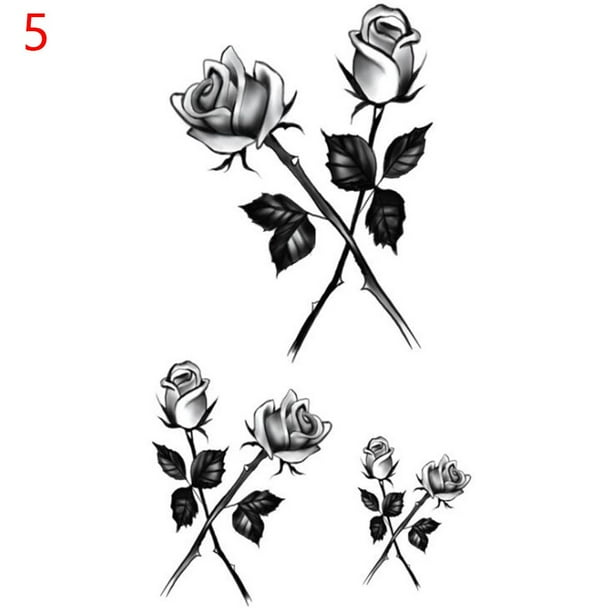 Waterproof Temporary Tattoo Under Breast Shoulder Water Transfer Tattoo Sticker Flower Butterfly Black Rose 5 Waterproof Temporary Tattoo Under Breast Shoulder Water Transfer Tattoo Sticker Flower Butterfly Black Rose 5