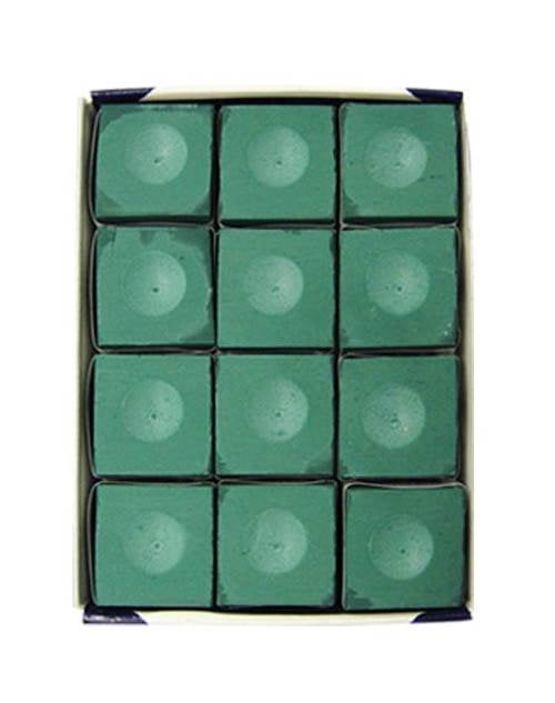 12 Pc Set Sterling Gaming USA Made Silver Cup Pool Table Chalk in Charcoal